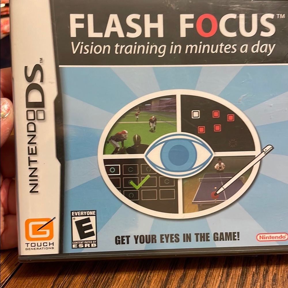 Nintendo DS Flash Focus Vision Training Game - Blue and Black